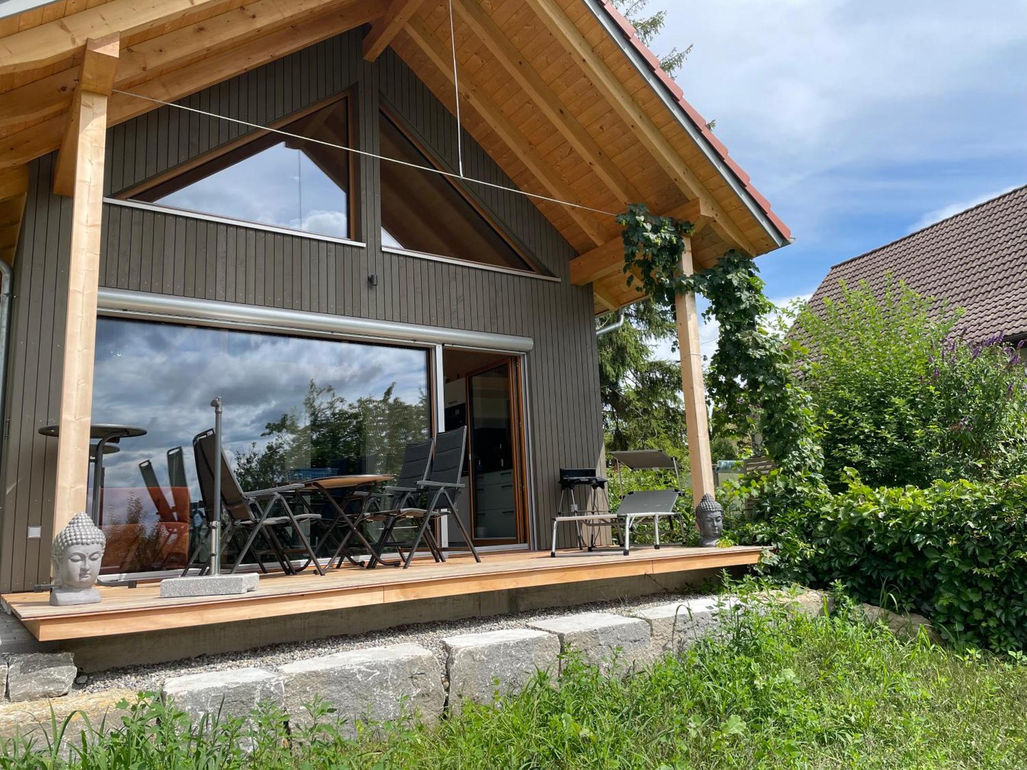 Zweistoeckiges Natur-Holzhaus Mit Berg- & Seesicht Horgenzell Zewnętrze zdjęcie